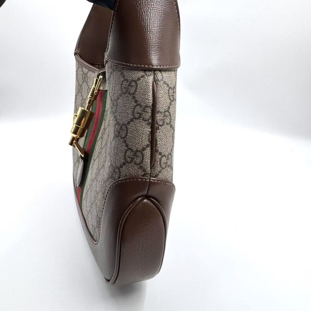 Hj Gucci Jackie Gg Supreme Brown #236181G20B - Picture 3 of 12